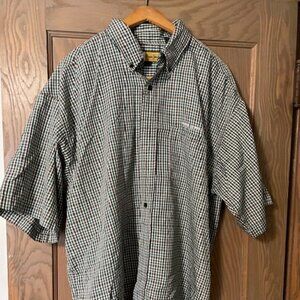 Pepe Jeans (London) XL, 100% polyester men's short sleeve button down  shirt.